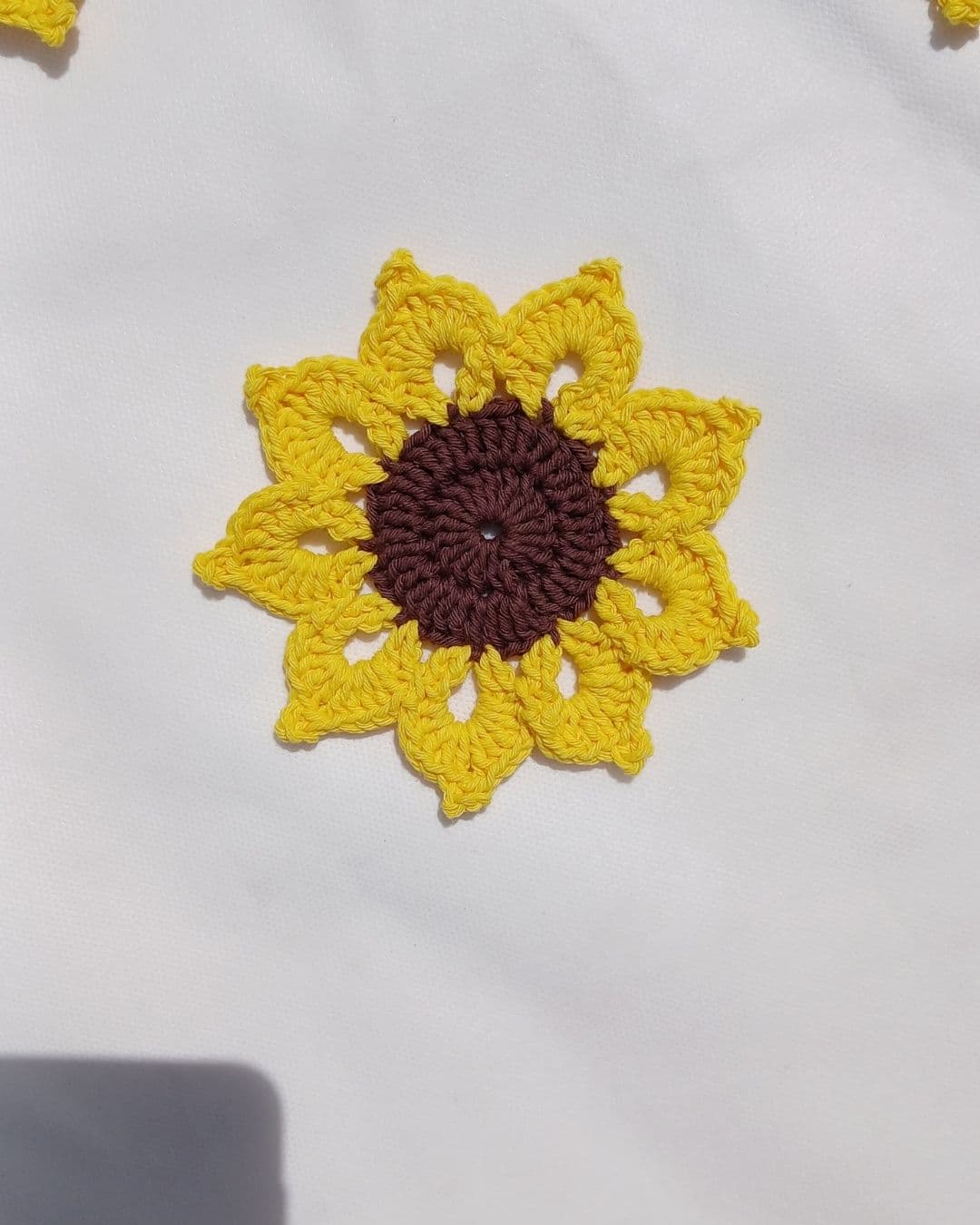 Portavaso de Girasol de Hilo