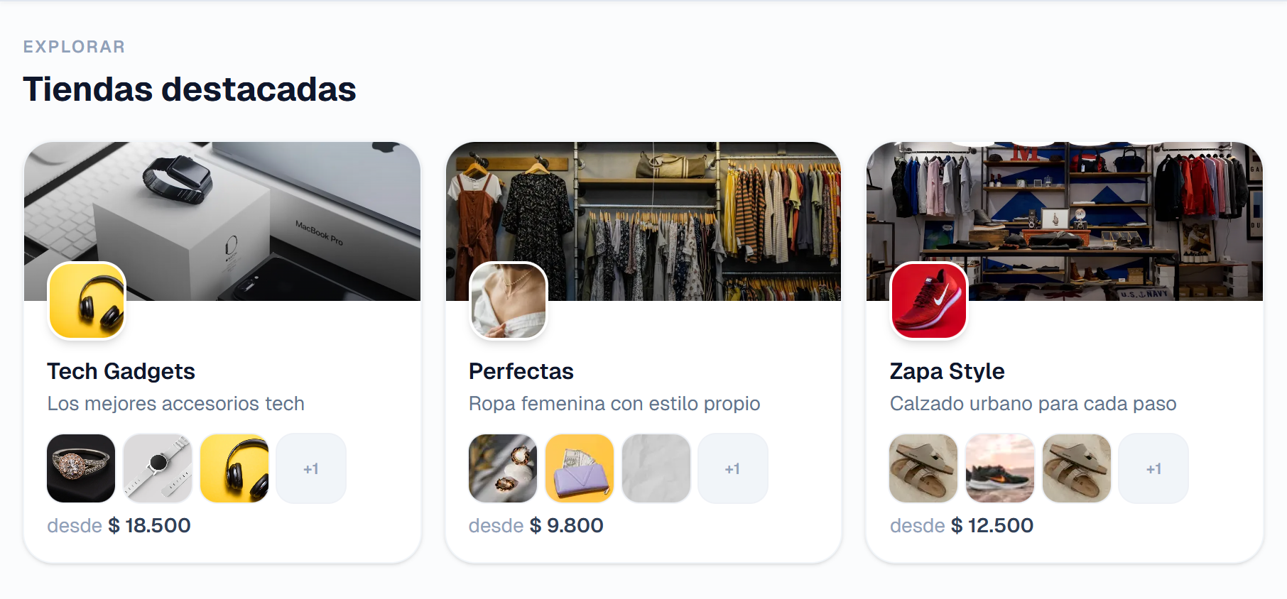 Ejemplos de tiendas creadas en Emprendorito